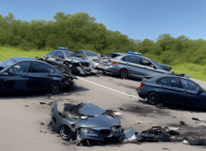 Urmărire spectaculoasă pe A6: Tânăr de 24 de ani fuge de poliție și provoacă un accident