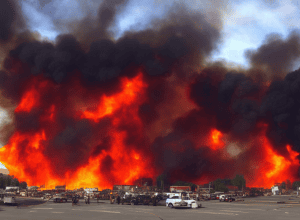 Incendiu Distruge un Magazin Lidl în Lengerich, Germania