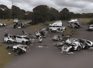 Accident grav la Priborn: Șofer auto nu acordă prioritate unei tinere pe moped