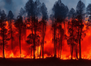 Incendiu de pădure în Brandenburg: Coloană imensă de fum vizibilă de la kilometri distanță