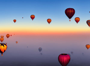 Incident la decolare: Baloane cu aer cald în dificultate