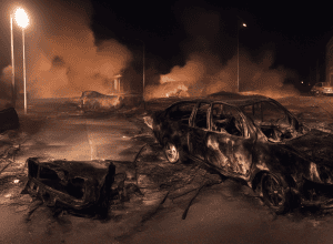 Incendiu auto în Bremerhaven: Strada Dyonisius