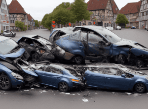 Accident rutier la Gevelsberg: Femeie nu acordă prioritate