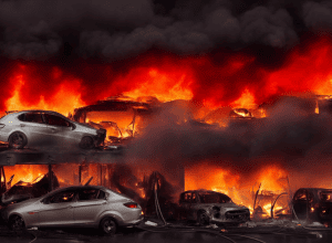 Incendiere într-o reprezentanță auto din Berlin - Incendiatorii au aprins 7 mașini