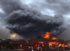 Pforzheim - Fulgerul incendiază un acoperiș și provoacă daune de 100.000 de euro