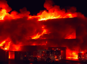Incendiu la un depozit în Oberstdorf: Pompierii au intervenit