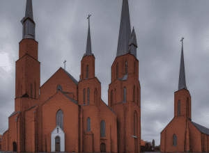 Fisuri în vârful turnului din Lübeck – Intervenție spectaculoasă la 107 metri înălțime