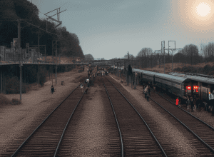 Halle (Saale) - Persoane care făceau selfie-uri au oprit un tren S-Bahn și au fugit