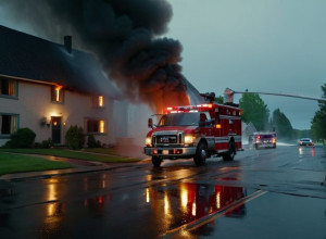 Incendiu grav în Barsinghausen: un bărbat de 88 de ani, rănit grav