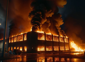 Incendiu major în Hessa: Un complex comercial, distrus de flăcări provocate de baterii cu litiu