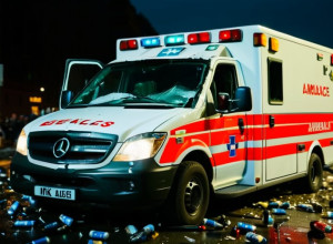 Atac șocant în Bavaria: Bărbat salută nazist și amenință paramedicii cu un cuțit