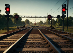 Ciclist lovit de tren în Bavaria după ignorarea semnalului roșu la o trecere de cale ferată