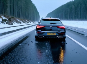 19 mașini s-au lovitură una după alta - glace! Un eveniment de masă pe A42