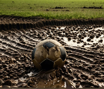 Un robot de tuns iarba a transformat un teren de fotbal german într-un noroi inpracticabil