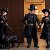 Coșarii, aducători de noroc, se alătură animalelor negre din adăposturi pentru un calendar caritabil