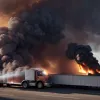 Incendiu la un TIR pe autostrada A6 în Germania: Şoferul a evitat o catastrofă
