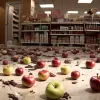 Incident bizar într-un supermarket din Germania: Un bărbat a aruncat cu măr și hrean într-o casieră după o dispută pe tema prețurilor