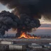 Incendiu major în Dresda: un centru de reciclare în flăcări, alertă de fum pentru locuitori