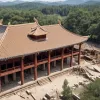 VIDEO: Momentul în care acoperișul unui turn istoric din China se prăbușește în timpul reconstrucției