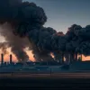 Incendiu puternic la o oțelărie din Germania: un nor imens de fum a acoperit zona