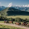 Călătorie inedită pentru pace: Doi germani merg 4800 km cu trăsura trasă de cai, de la Berlin la Betleem, traversând și România