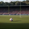 Jucătorul lui Saarbrücken, Florian Krüger, surprins de fosta sa echipă, Braunschweig, înainte de barajul pentru Bundesliga 2