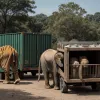 Animale exotice salvate din "grădina zoologică privată" a cartelurilor de droguri din Mexic: Elefanți, tigri și lei fug de violență