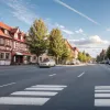 Un oraş din Germania a reînnoit marcajul rutier... dar numai pe o mică porţiune