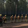 Pompierii germani se antrenează în Möhnesee pentru combaterea incendiilor de vegetație și pădure