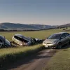 Accident în Germania: Șofer de 54 de ani s-a răsturnat cu mașina după ce a ieșit de pe șosea