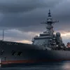 Kim Jong Un, furios după un accident jenant: O navă de război nord-coreeană s-a răsturnat la lansare sub privirile dictatorului