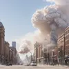 Vijelie de praf uriașă de 30 de metri a provocat panică în Manchester