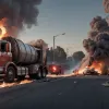 Incendiu la o autospecială de gunoi în Germania: Spray-urile sub presiune, cauza focului