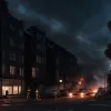 Incendiu violent în Remscheid: O mașină în flăcări a cuprins o clădire, o persoană rănită