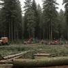 Tragedie în Germania: Un muncitor a murit strivit de un copac la tăierea pădurii în Göttingen
