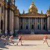 Mini-Olimpiadă la Dresda: Sporturi neobișnuite pe fundalul Operei Semper și Bisericii Frauenkirche