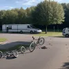 Accident cauzat de un ciclist în Reinheim, Germania: A împins un rival și a fugit