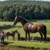 Pompierii din Bremen au salvat un cal căzut într-un șanț