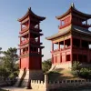 Incident dramatic în China: Acoperișul unui turn istoric s-a prăbușit brusc
