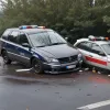 Accident grav în Germania: Un șofer a căzut cu mașina de pe un terasament și a fost rănit serios