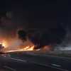 Incendiu pe autostrada A45 din Germania: O mașină a ars complet, provocând blocarea traficului