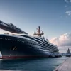 O superiahtă de lux de 134 de metri a părăsit docul în Bremen