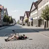 Ciclist a amenințat cu cuțitul un tată și fiul său în Lübeck, Germania. Poliția îl caută pe agresor