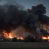 Incendiu puternic în Germania: O casă a ars, o persoană rănită