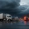 Tragedie rutieră în Germania: Camion a spulberat un Audi, șoferul autoturismului a murit pe loc