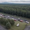 Accident în serie pe A31: Șofer de 81 de ani, la volanul unui Mercedes, a provocat trei coliziuni și s-a răsturnat