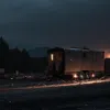 Remorcă incendiată în Hanau, Germania: Anvelope cuprinse de flăcări