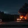 Mașină de poliție incendiată lângă gara principală din Recklinghausen, Germania