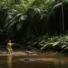 În Germania: Pompierii au salvat o anaconda galbenă de 3 metri dintr-un pârâu