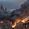 Incendiu major în orașul vechi din Germania: Clădiri prăbușite, pagube de milioane
